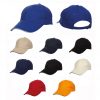 6 Panel Cotton Brush Sport Cap