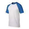 Raglan cotton Tee, T-shirt, color sleeve, round neck