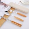 Stainless Steel Cutlery with Wooden Handle