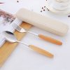 Stainless Steel Cutlery with Wooden Handle