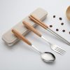 Stainless Steel Cutlery with Wooden Handle