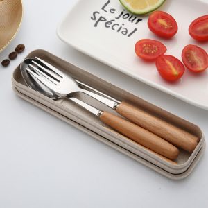 Stainless Steel Cutlery with Wooden Handle